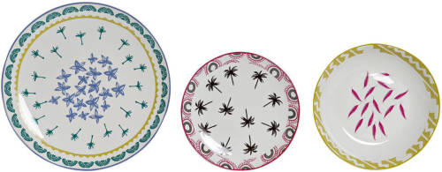 Serviesset DKD Home Decor Afrikaan Porselein (18 Pcs)