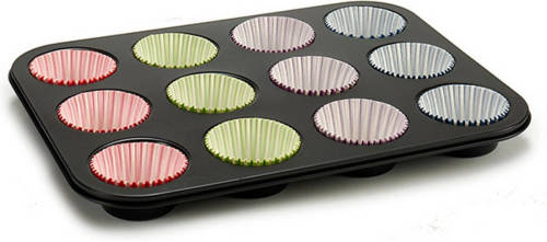 Kinvara Bakplaat Voor Muffins Multicolour Ovenschaal (7 X 7 X 3 Cm) (35 X 3 X 26,5 Cm)