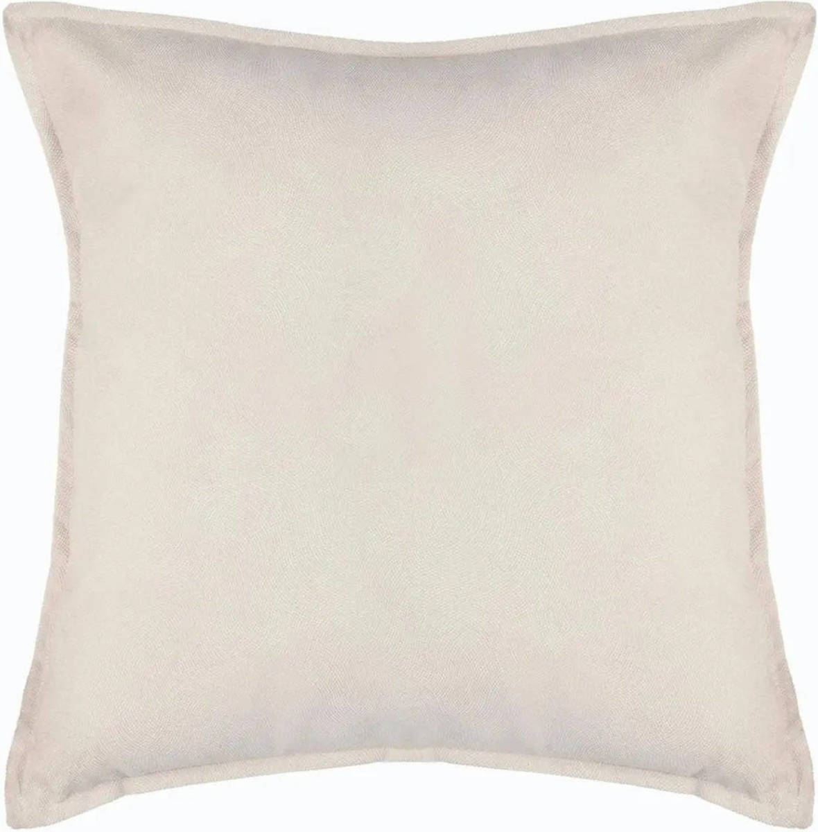 Atmosphera Bank/sierkussens Huiskamer Sophia - 55 X 55 Cm - Ivoor Wit - Polyester - Met Rits - Sierkussens