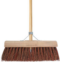 Talen Tools Buitenbezem - Fsc Hout - Nylon - 45 Cm - 30 Mm Bezemsteel - 140 Cm - Bezem