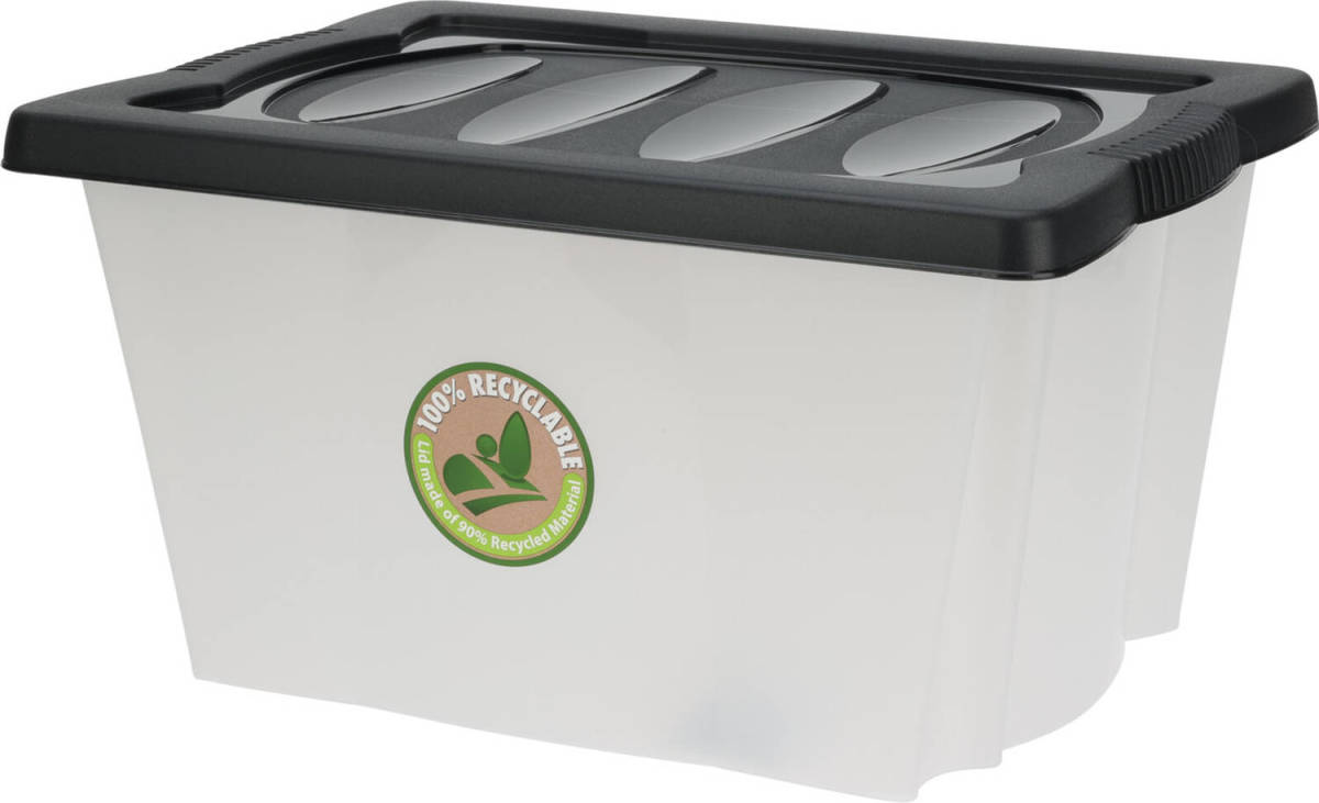 Bathroom Solutions Opberg Box/doos - Kunststof - 20 Liter - 43 X 33 X 24 Cm - Opbergbox