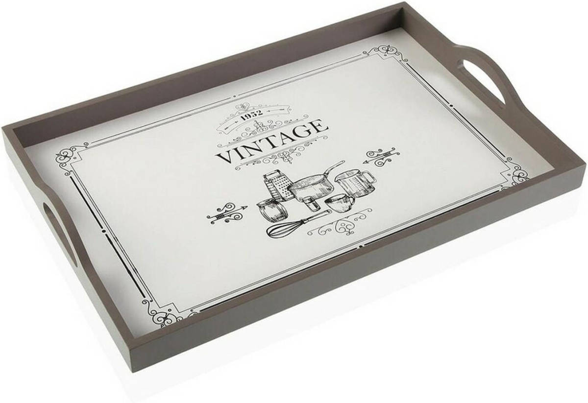 Versa Dienblad Adele Vintage Hout Mdf (30 X 5 X 45 Cm)
