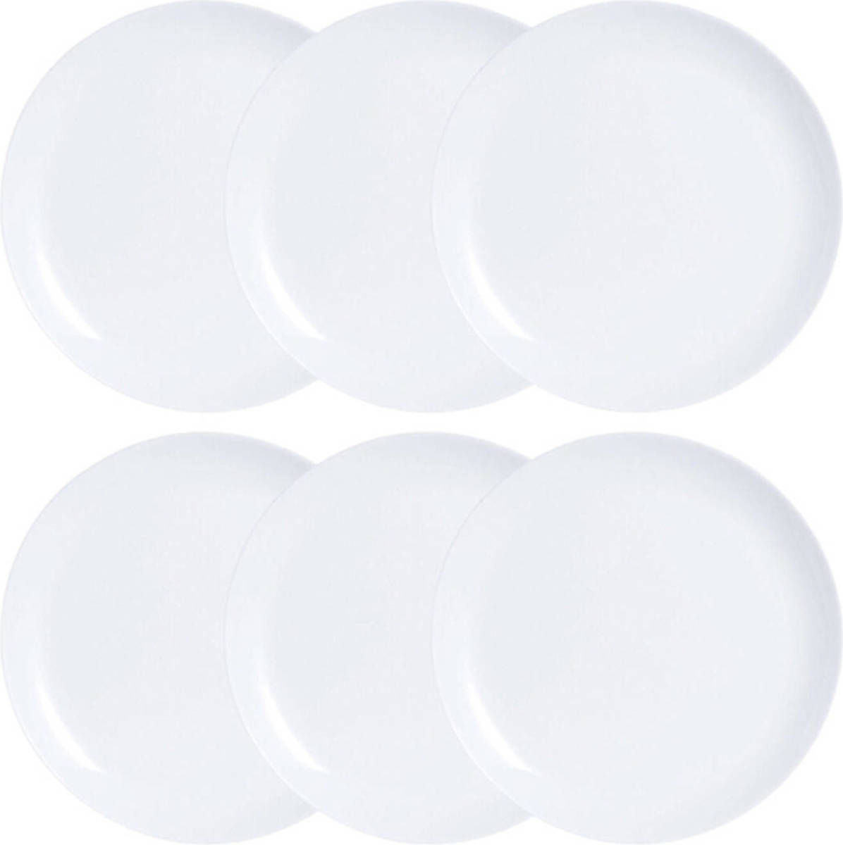 Bordenset Luminarc Diwali 6 Pcs Wit Glas