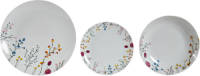 Serviesset DKD Home Decor Blommor Porselein (18 Pcs)