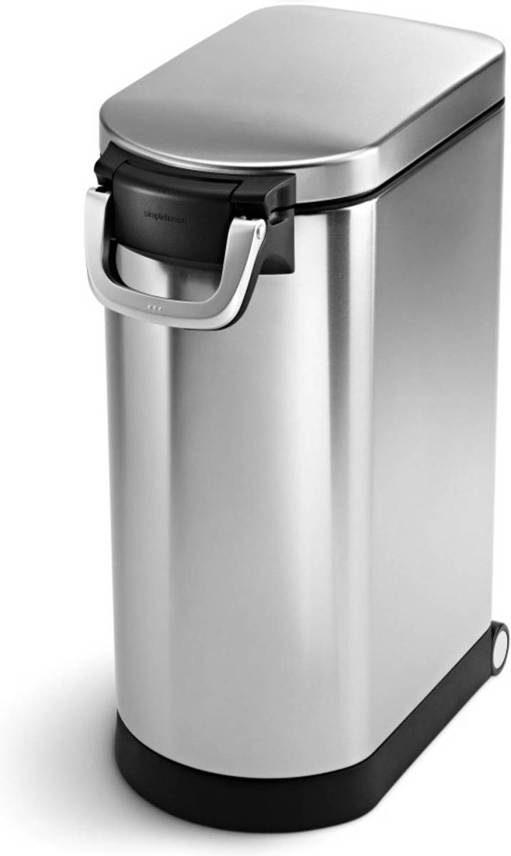 Simplehuman - Opbergbox Voor Huisdierenvoer, Extra Groot, 35 L, Zilver - Simplehuman