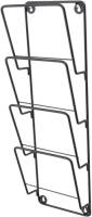 Loft42 Cleve Tijdschriftenrek 4 Vaks - Metaal - Mat Zwart - 61x18x8