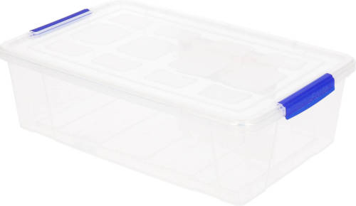 Forte Plastics Opbergbox Met Deksel - 2 Liter - Transparant - Kunststof - Opbergbox