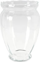 H&S Collection Bloemen Vaas Transparant - Glas - D21 X H35 Cm - Vazen