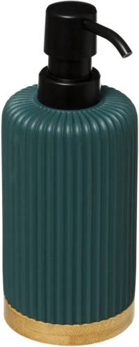 5five Zeeppompje/zeepdispenser Van Kunststeen - Groen - 270 Ml - Zeeppompjes