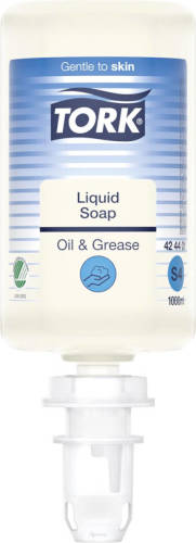 Tork Vloeibare Zeep Oil & Grease, S4 Premium, Flacon Van 1 Liter 6 Stuks