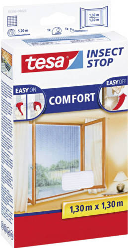 2x Tesa Vliegenhor/raamhor Wit 1,3 X 1,3 Meter - Inzethorren