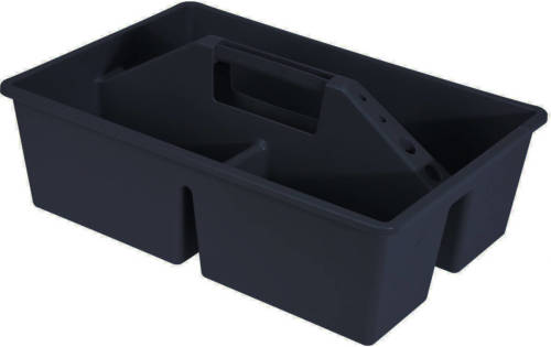 Excellent Houseware Gereedschap Opbergbox/opbergdoos/mand Antraciet Met Handvat 39 X 26 X 12 Cm Kunststof - Opbergbox