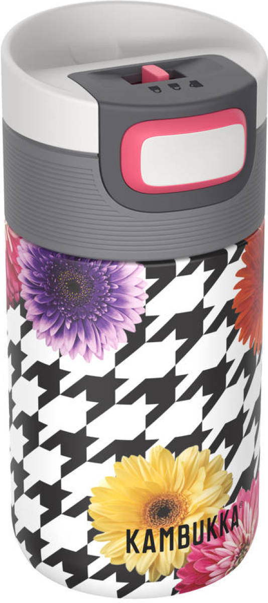 Thermosbeker/koffiebeker - 300 Ml - Lekvrij - 5 Uur Warm - Kambukka Thermosfles - Etna Floral Patchwork