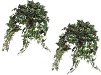 Mica Decorations Hedera Klimop Kunstplanten Groen In Keramieken Pot L45 X B25 X H25 Cm - Kunstplanten/nepplanten Met Bloemen