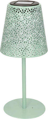 Anna's Collection Solar Tafellamp/schemerlamp Groen Metaal Voor Buiten 28 Cm - Tafellampen