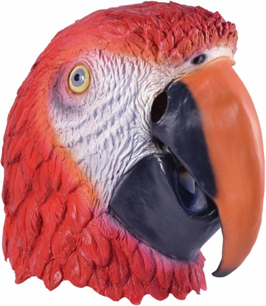 Bristol novelty Papegaaien Masker Voor Volwassenen - Verkleedmaskers