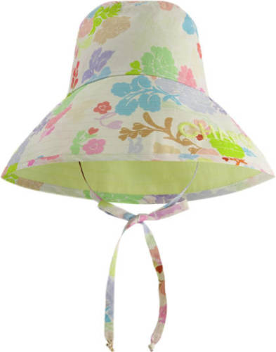 Fabienne Chapot bucket hat Hera met bloemenprint groen/lila