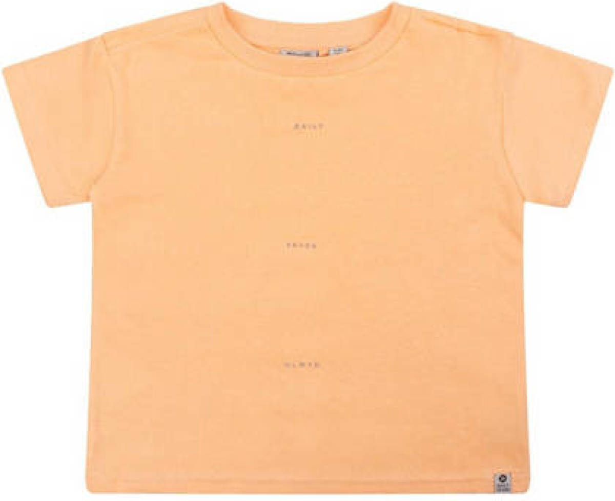 Daily7 T-shirt van biologisch katoen lichtoranje