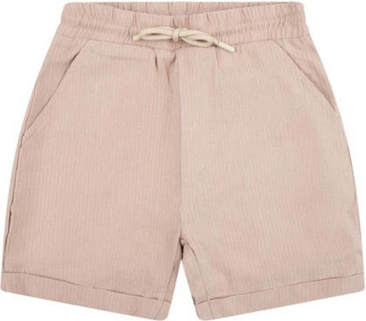 Daily7 gestreepte slim fit short beige