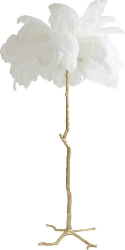 Light & Living - Vloerlamp Feather - 95x95x180cm - Wit