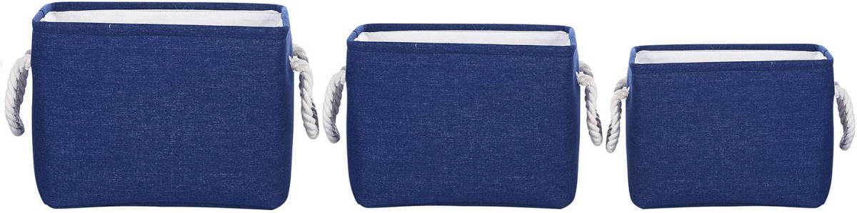 Beliani Darqab - Mand-blauw-polyester