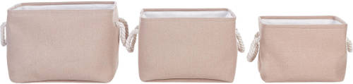 Beliani Darqab - Mand-beige-polyester