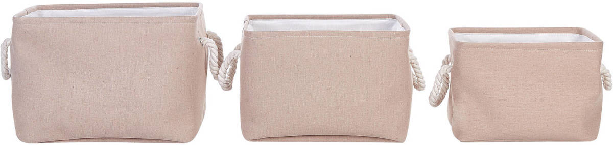 Beliani Darqab - Mand-beige-polyester