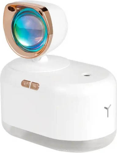 Homezie Sunset Lamp Luchtbevochtiger - 2 In 1 - 300ml Watertank - Projector - Usb Oplaadbaar - Zonsonderganglamp