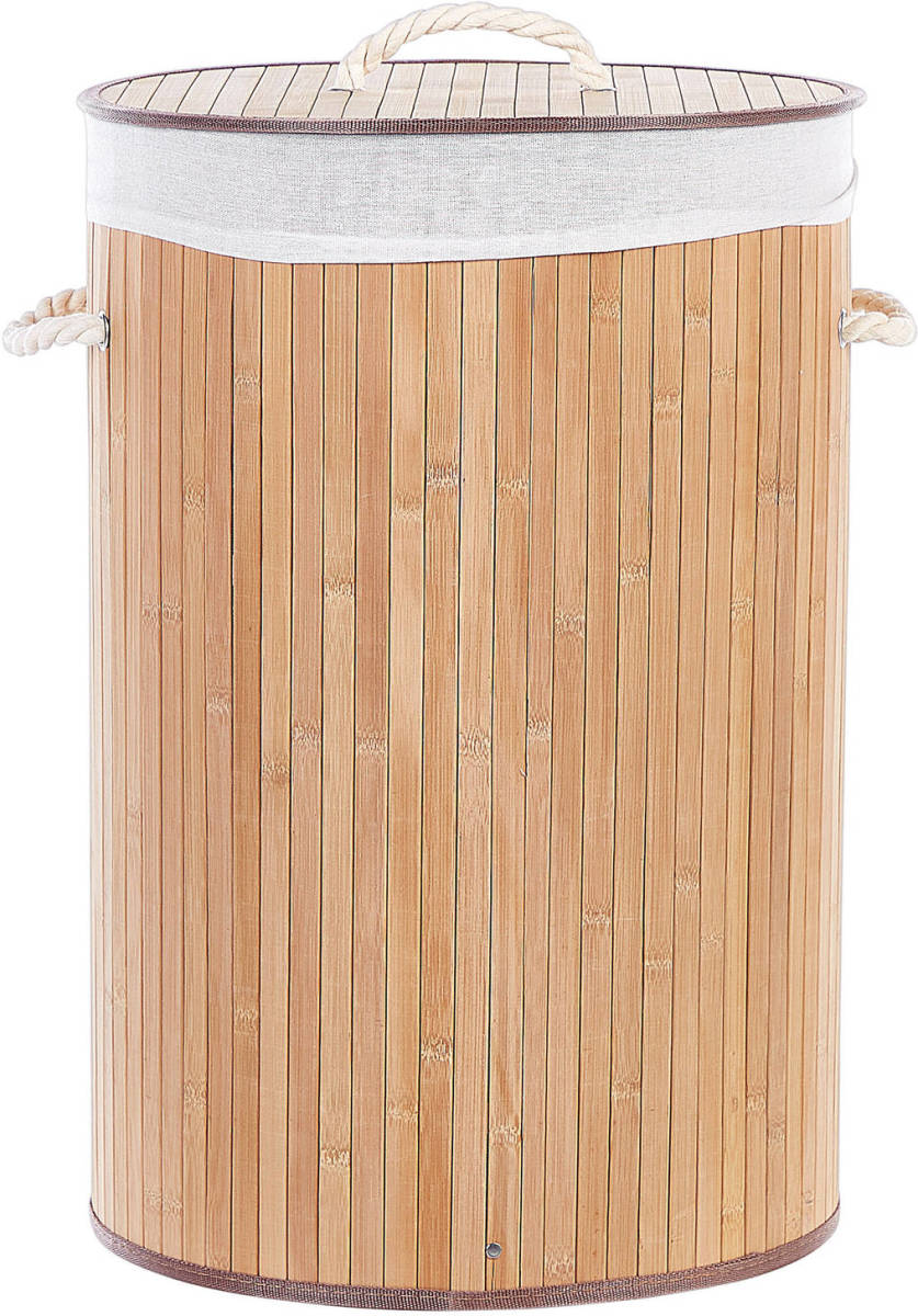 Beliani Sannar - Mand-lichte Houtkleur-bamboehout