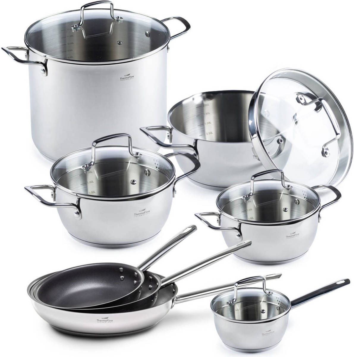Rosmarino Pour & Cook 8-delige Pannenset