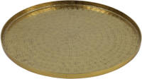 Countryfield Dienblad/serveer Tray Marbella - Metaal - Goud - Dia 29 Cm - Dienbladen