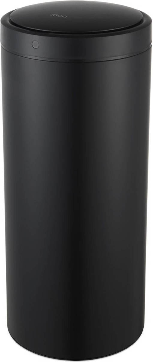 MOA Sensor Prullenbak - 42 Liter - Rvs & Duurzaam Abs - Vertraagd Sluiten Modus - Kick To Open - Zwart - Sb42b