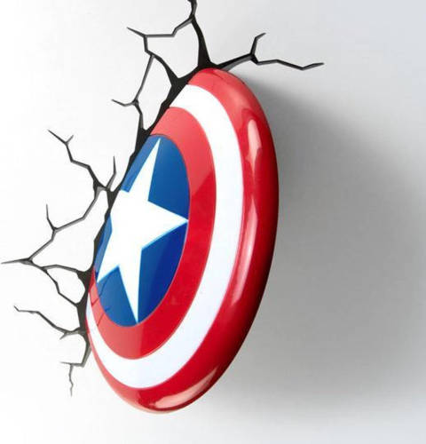 3DlightFX Marvel 3d Light ""Captain America Shield""