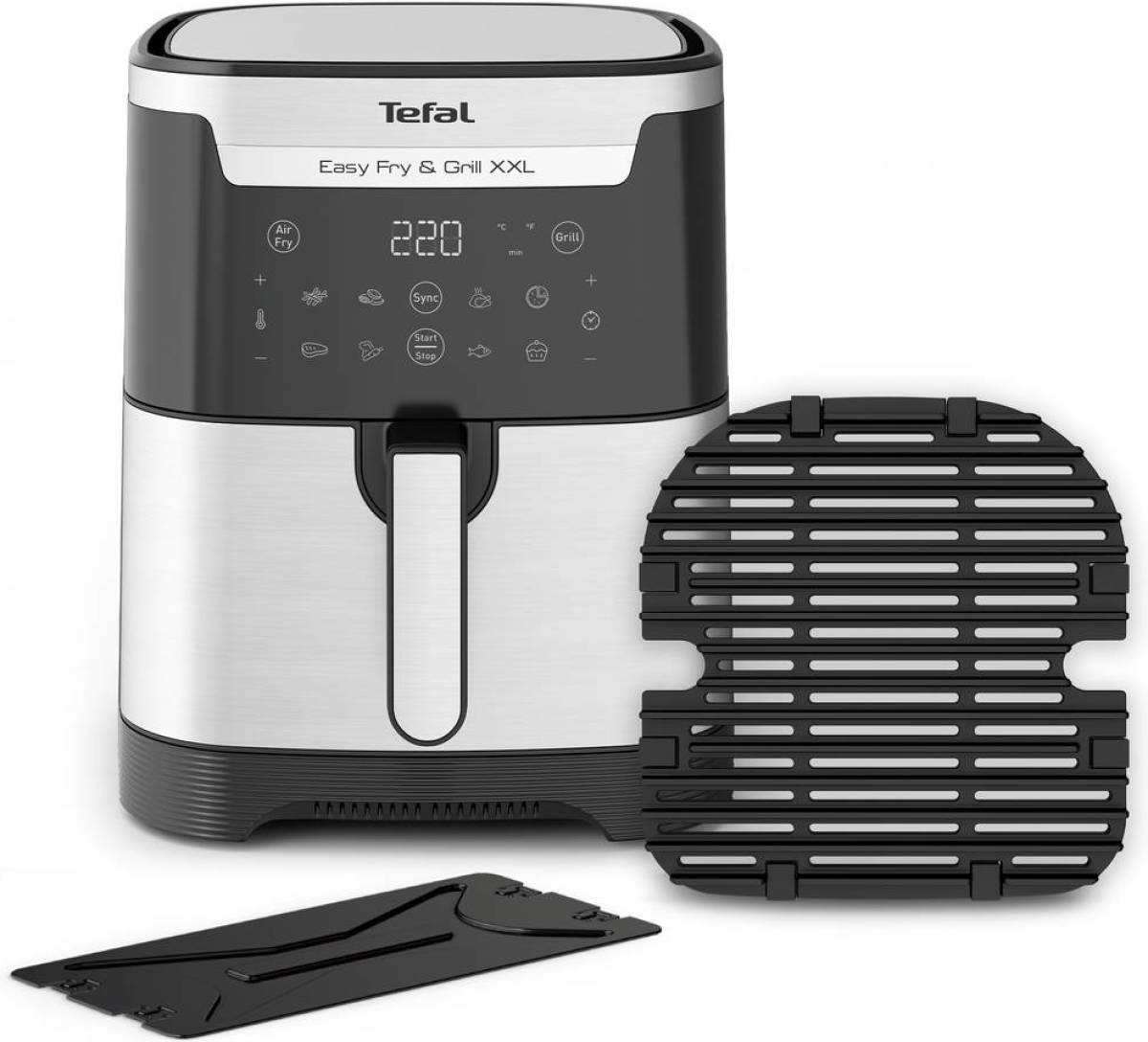 Tefal Ey801d Easy Fry&grill Xxl Rvs 6,5l
