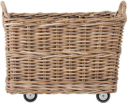 Giga Meubel Opbergmand Met Wieltjes - Rotan - Rechthoek - Klein