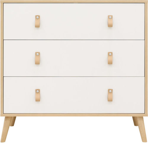 ToiToiKids Jort Commode 3 Laden - White/Natural