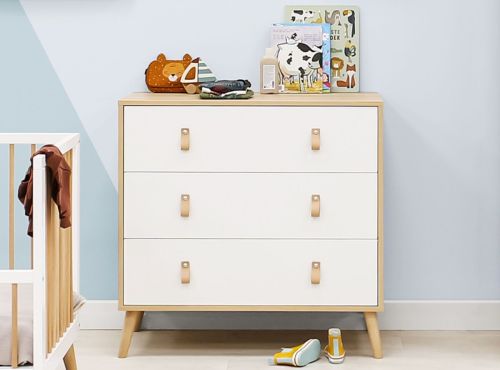 ToiToiKids Jort Commode 3 Laden - White/Natural