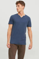Jack & Jones ESSENTIALS T-shirt van biologisch katoen blauw