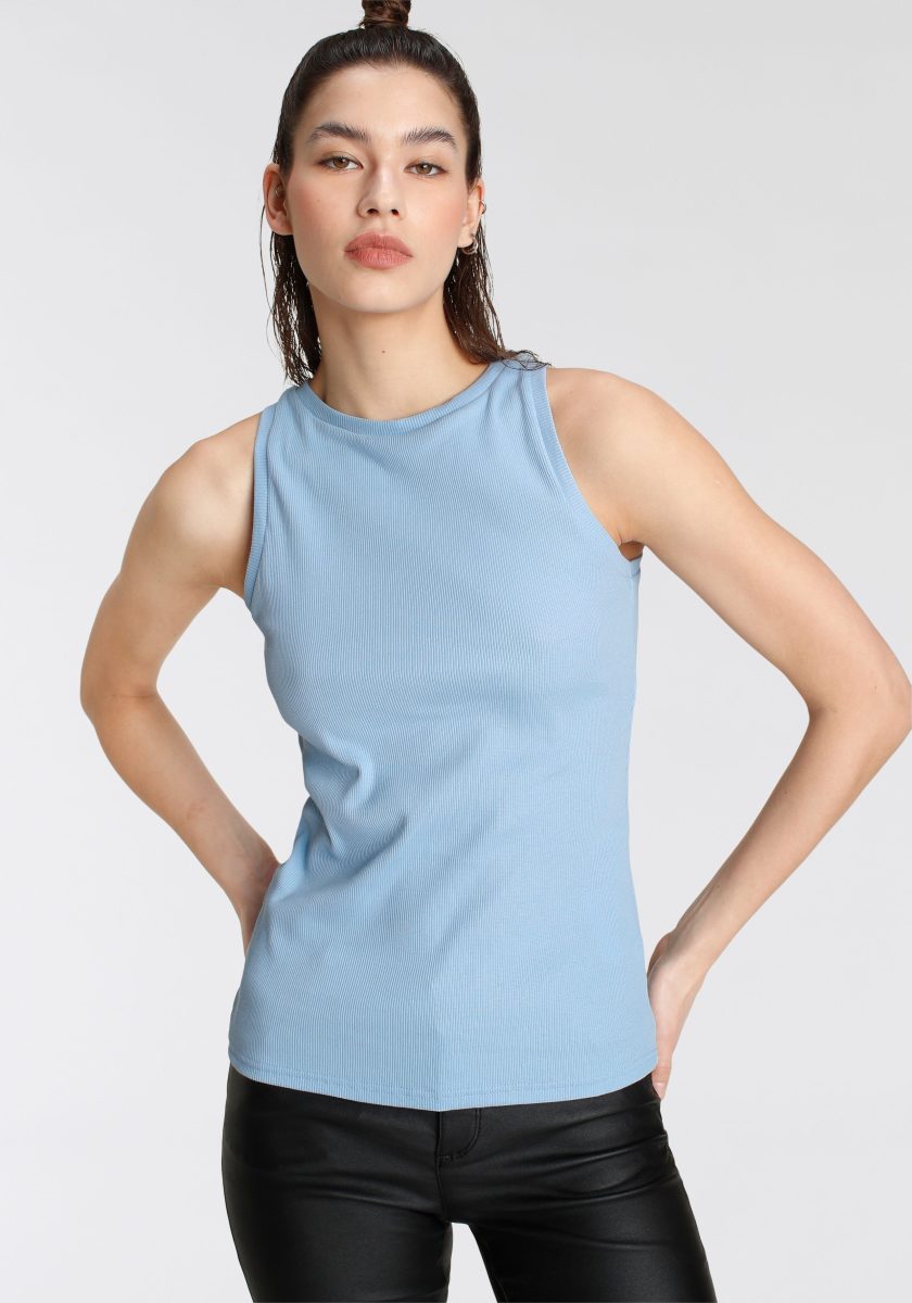 Tamaris Tanktop van rib - nieuwe collectie