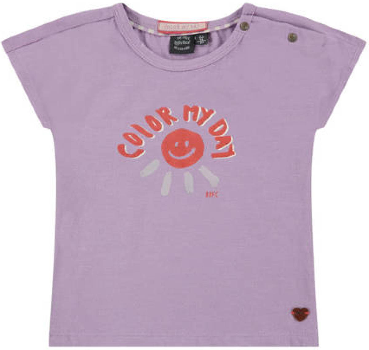 Babyface T-shirt met printopdruk paars