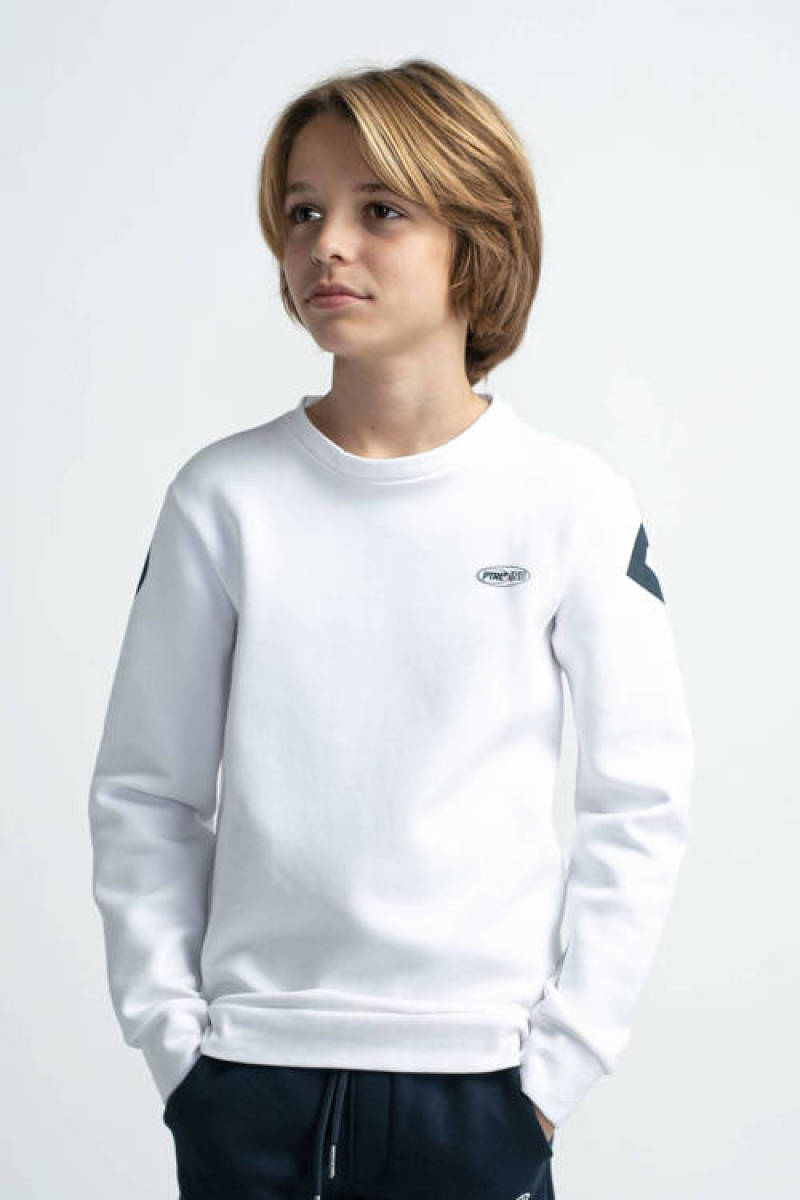 Petrol Industries sweater met backprint wit