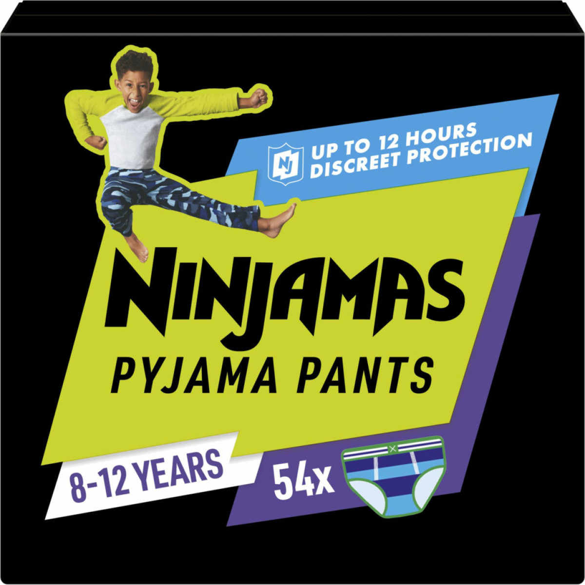 Pampers Ninjamas Pyjama Pants luierbroekjes Maat 8 Jongen (27-43kg) - 54 stuks maandbox