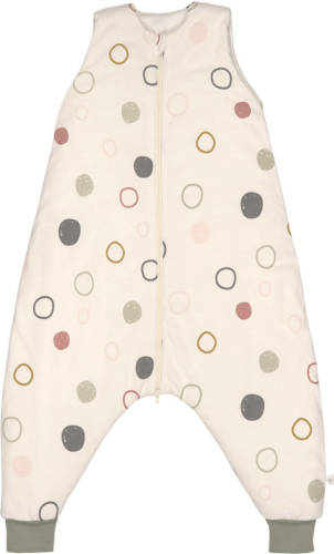 LÄNSSIG babyslaapzak 4 seizoenen dots offwhite circles jumpsuit 2-3 jaar 92cm maat 92-98