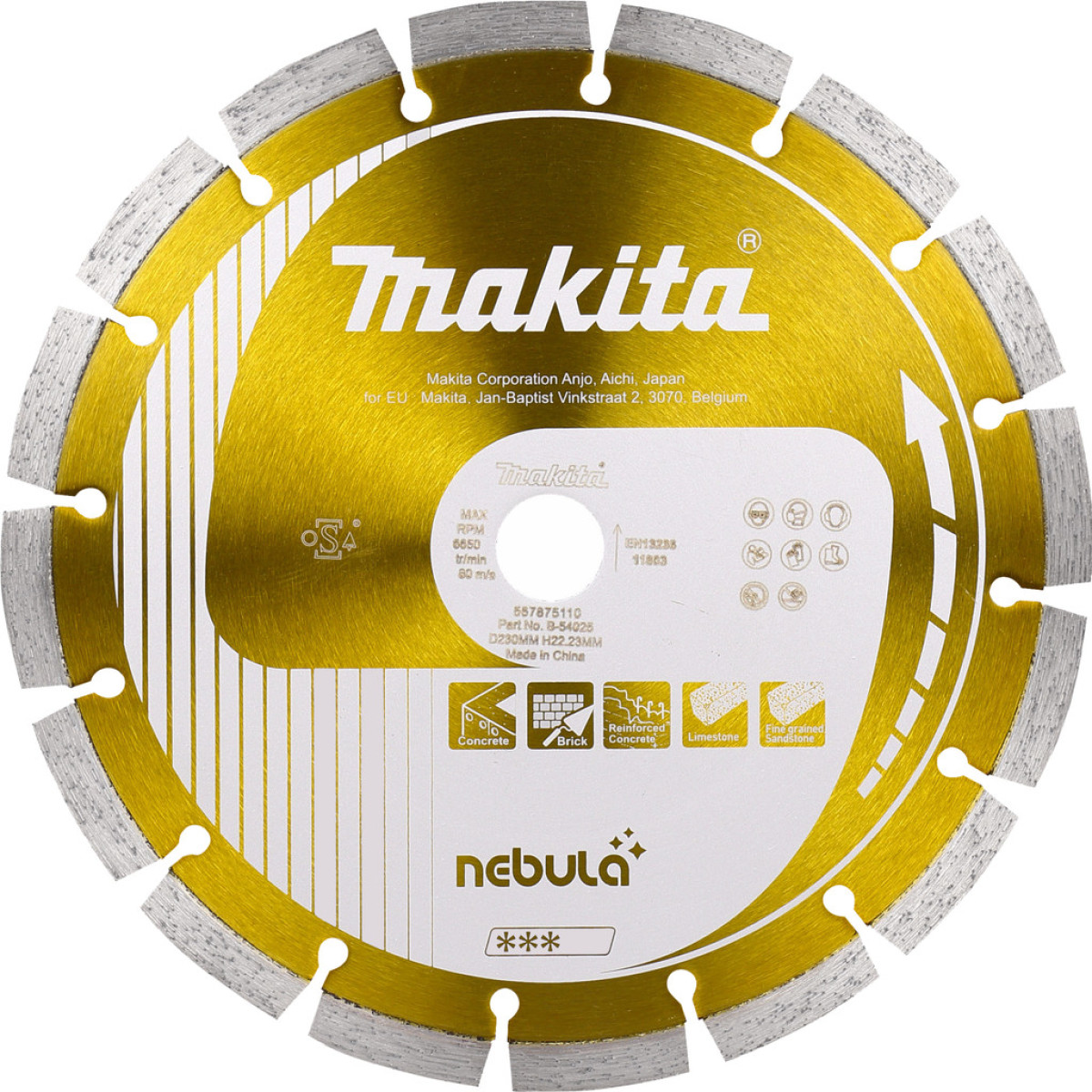 Makita B-54025 Diamantschijf 230 mm