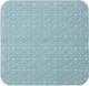 5five Douche/bad anti-slip mat badkamer - pvc - ijsblauw - 70 x 35 cm - rechthoek - Badmatjes