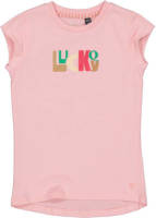 Quapi T-shirt met tekst roze