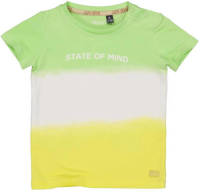 Quapi dip-dye T-shirt groen/wit/geel