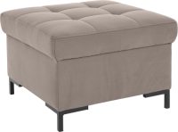OTTO products Hocker Grazzo hoogwaardige stoffen van gerecycled materiaal, stiksels op de zitting