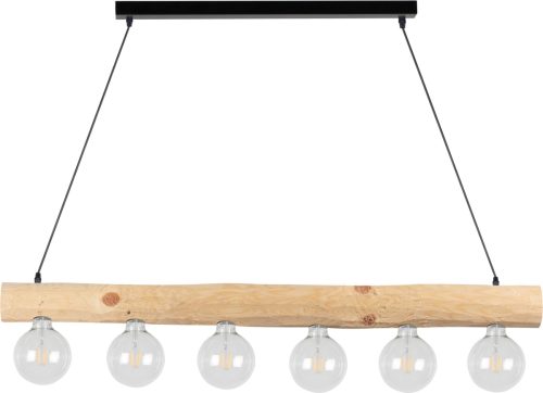 SPOT Light Hanglamp TRABO SIMPLE Hanglamp, houten balk van massief grenenhout Ø 8-12 cm