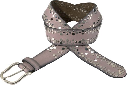 Vanzetti Leren riem met studs in een mix